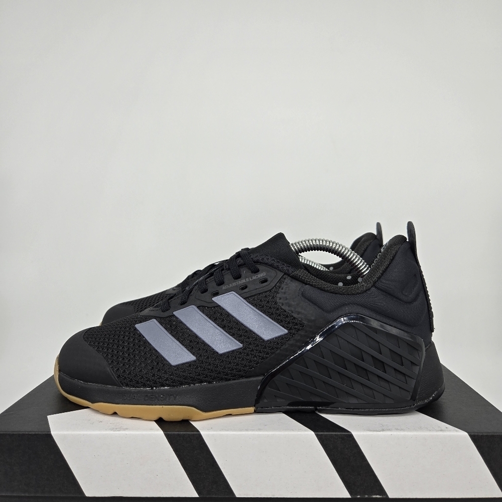 adidas Dropset 3 ID8632 Core Black Grey Women's Workout Shoes Size 6